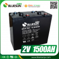 Bluesun Solar Battery 2V 1500AH Deep Cycle Rechargeable AGM Solar Battery For Solar System
