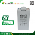 Bluesun ISO CE ROHS Certificate Solar Gel Battery 2V 100Ah 10hr And 20hr Deep Cycle Battery
