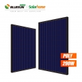 Bluesun PV Supplier 60 Cell 290Wp Solar Panel Full Black Polycrystalline Silicon Solar Module 290Watt 290W