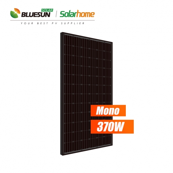 Buy Bluesun Panel Solar Monocrystalline Full Black Frame 370Watt 370Wp 370 W PV Module