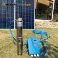 High Pressure AC/DC Solar Water Pumps 220V 2.2KW Solar DC Deep Well Pump 200 m With CE Certificated