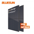 Bluesun Long Beach CA Stock Black Panel 415Watt Mono facial Half Cells 415W UL/CEC/FSCE Listed