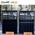 Bluesun high efficiency black frame pv solar panel 450watt  jet n-type 450w mono shingled solar panels price