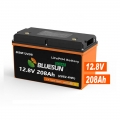 Bluesun Rechargeable Batteries Lithium-ion 12V 208Ah LifePO4 Lithium Solar Battery 208Ah DOD Battery