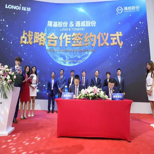 Formal signing! Tongwei Joint Stock and Lungji Joint Stock signed 15GW Strategic Cooperation Agreement