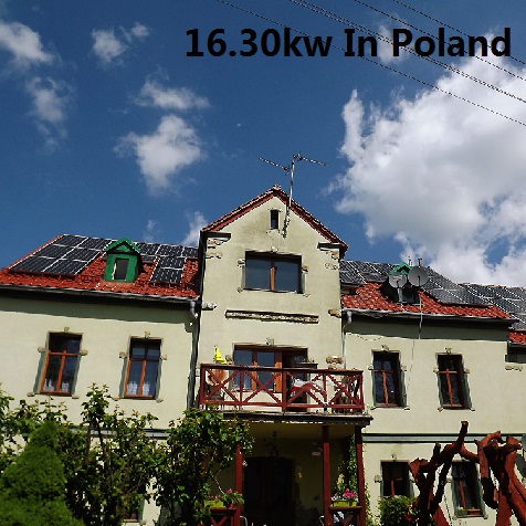 Bluesun 16.30KW Residential Solar System In Poland