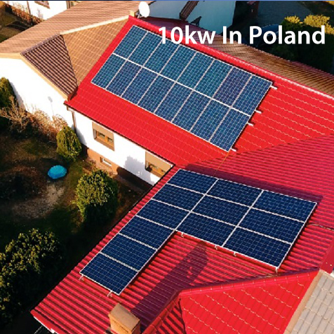 10kw on grid solar system installation in Poland,Europe