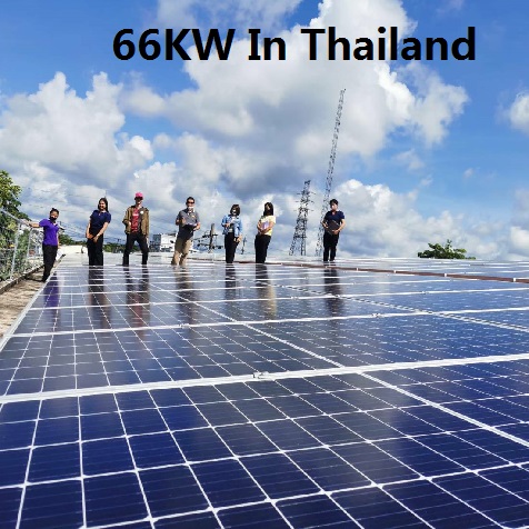 Bluesun 66KW Rooftop Solar System In Thailand