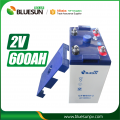 Bluesun 2V 600AH Rechargeable Solar Batteries 2V Gel/Lead Acid Battery