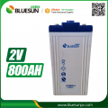 Bluesun Gel Solar Battery 2V 300Ah 500Ah 800Ah Sealed Lead Acid Battery Energy Storage System