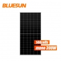 Bluesun Hot Sale Half Cell  Solar Panel 370W 380W 390W Solar Panel 144 Cells solar panel