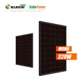 Bluesun Europe warehouse tax free solar pane320 watt all black mono 320w full black silicon solar panel