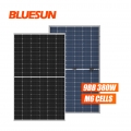 Bluesun 166mm Bifacial PV Module 380watt 380 wp 380w Half Cell Mono PV Solar Panel