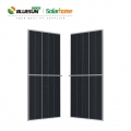 Bluesun 210mm solar cell 550watt double glass solar panel solar 550w bifacial half cell pv mono solar panel 210mm bipv panel solar