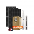 Bluesun pumps solar kit 24v 3inch out let solar water pump system 100m head lift submersible 1500w solar water pump for agriculture