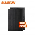 Bluesun high efficiency all black pv solar panel 440watt  jet n-type 450w mono shingled solar panels price