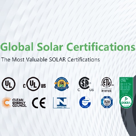 Bluesun Full Set Certifications Of Photovoltaics