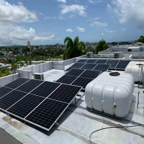 Bluesun 460w bifacial solar panel installed in Puerto Rico