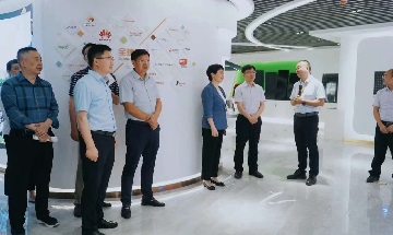 Welcome the leaders of Jinghu District, Wuhu City, and the Secretary of the Shushan District Committee of Hefei City, Wang Haixia, and his entourage to visit Bluesun Solar Group.