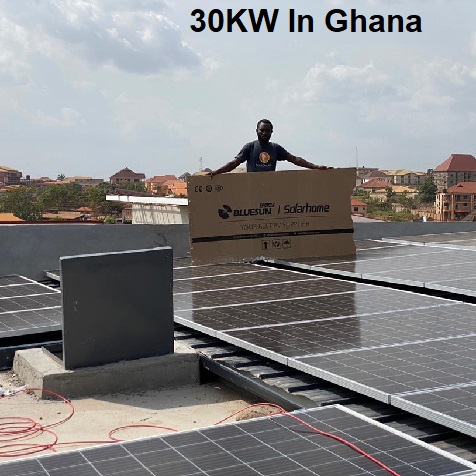 Bluesun 30KW Solar System In Ghana