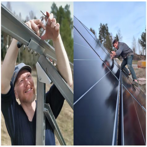 Bluesun 15kw on grid solar system in Sweden