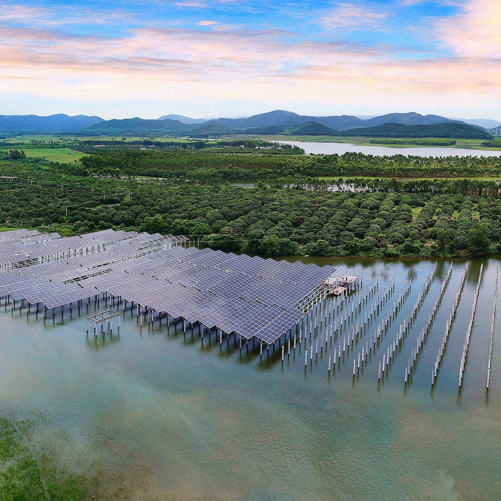 500KW Water Set On Grid PV Power Station in Anhui,China