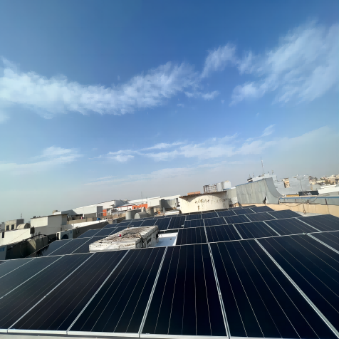 Bluesun 100kw hybrid solar system in Iraq