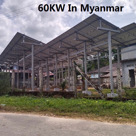 Bluesun 60KW Solar System In  Myanmar