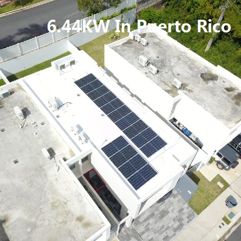 Bluesun 6.44kw Residential Solar System In Puerto Rico