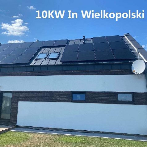Bluesun 10KW Rooftop Shingled PV Projects In Wielkopolski
