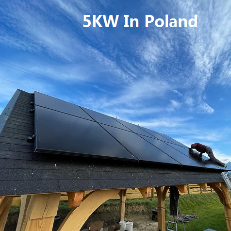 Bluesun 5KW Residential Solar System In Poland