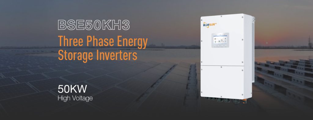 50KW Hybrid On Off Grid Solar Inverter | Commercial ESS | Bluesun