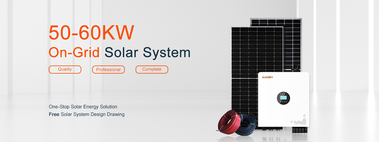 50-60kw on grid solar solutions