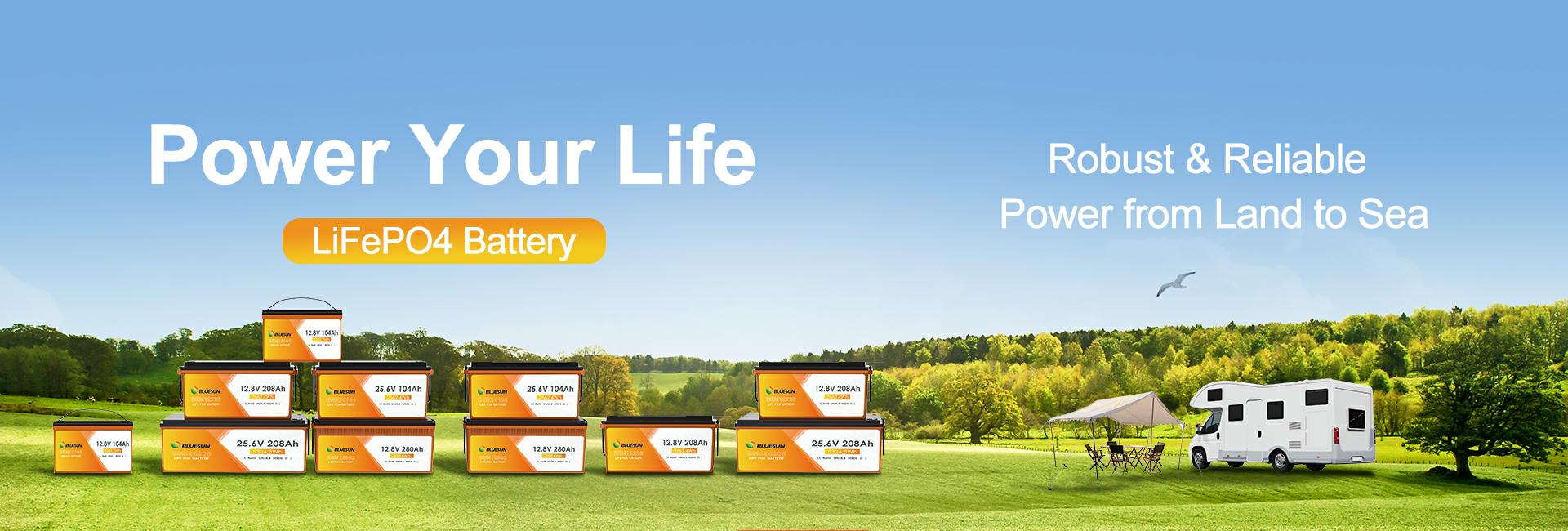 bluesun lifepo4 lithium battery
