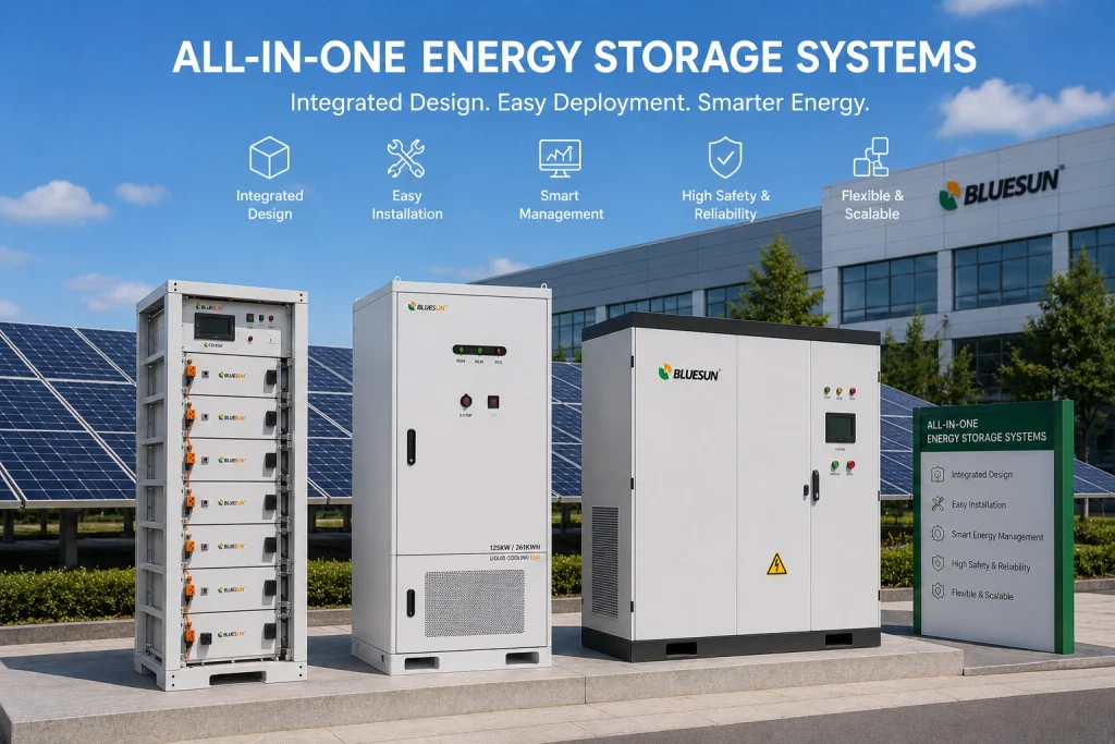 All-in-one commercial energy storage systems for industrial solar applications