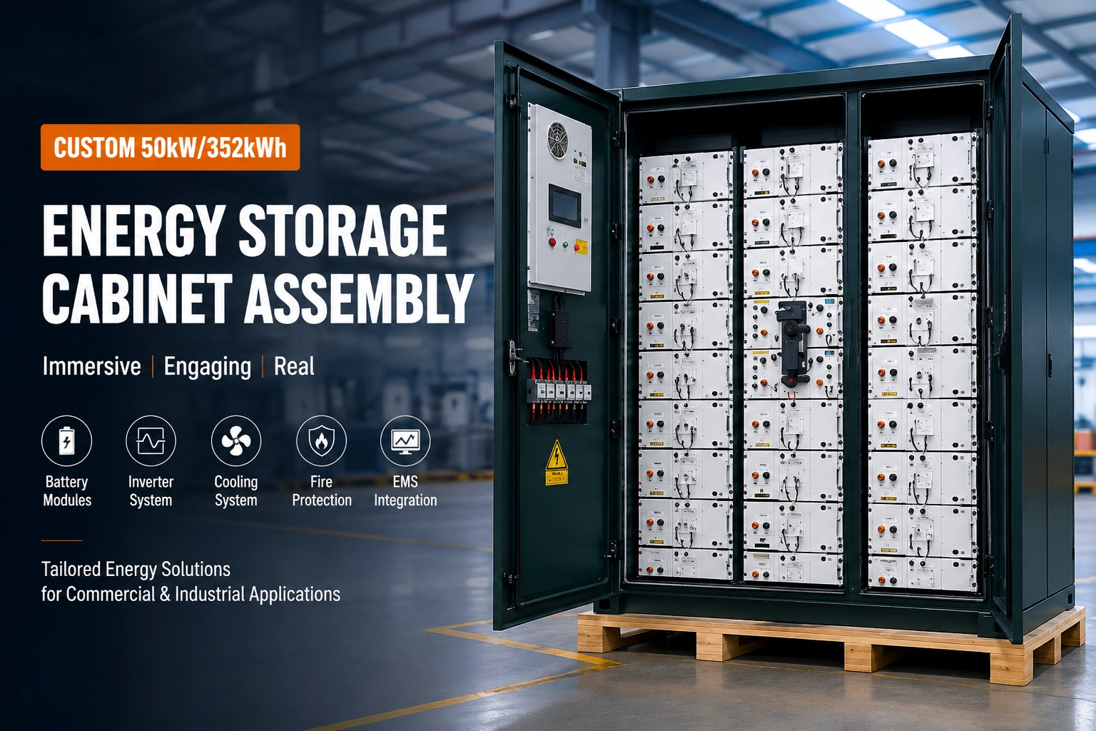 Inside the Assembly of a Custom 50kW/352kWh Energy Storage Cabinet