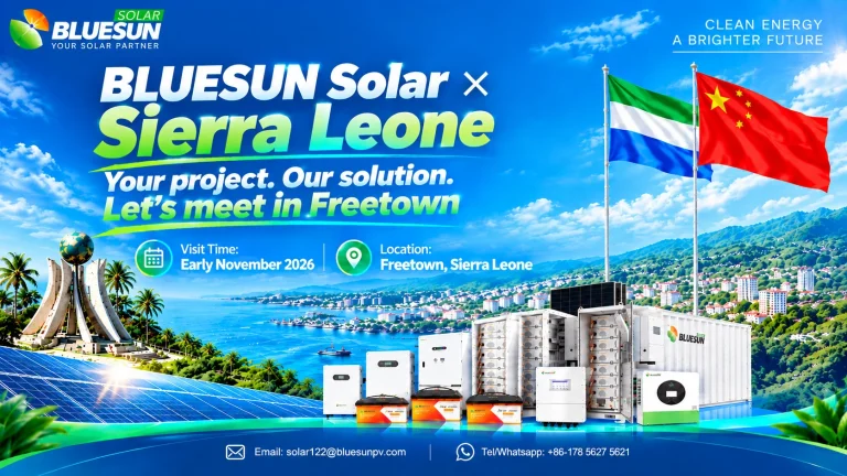 Bluesun Solar visit invitation to Freetown Sierra Leone in November 2026